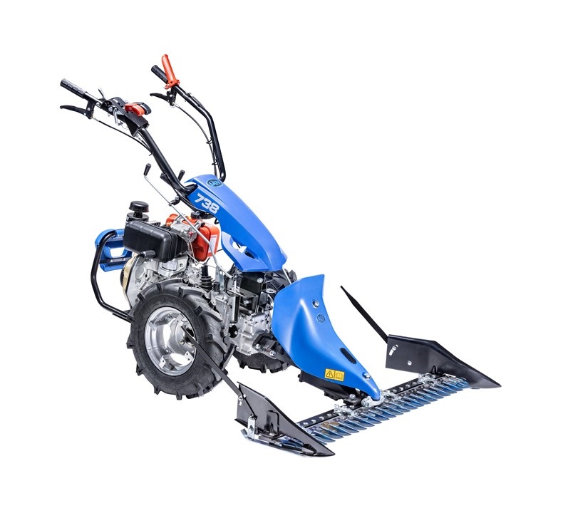 دروگر دو چرخ دیزلی SKN مدل 738 با تایر 1۰×500 با ۳ دنده جلو و ۲ دنده عقب و کاتربار 115سانت ایتالیایی 