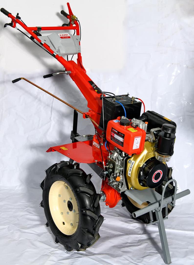 تیلر کولتیواتور 7 اسب دیزل استارتی کاما اورجینال با موتور FE178 مدل KDT-610KE