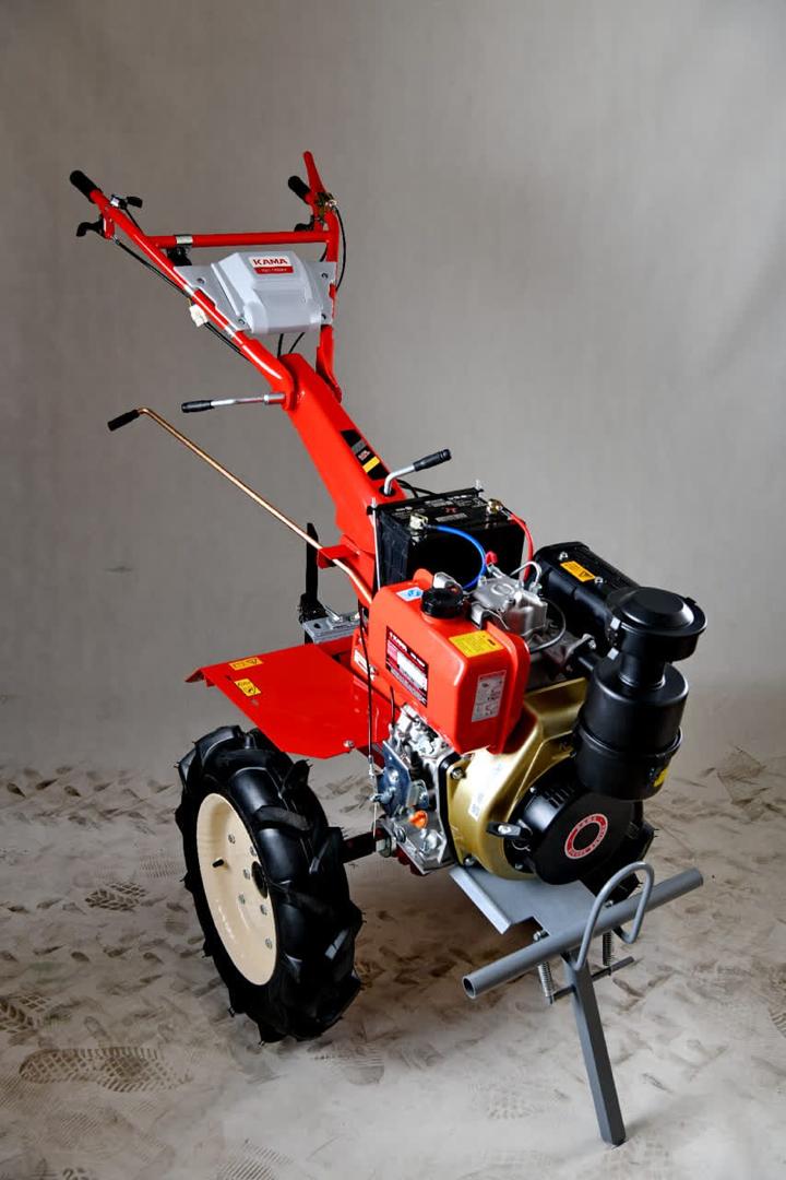 تیلر کولتیواتور 12 اسب دیزل استارتی کاما اورجینال با موتور FE188 مدل KDT-1200KE